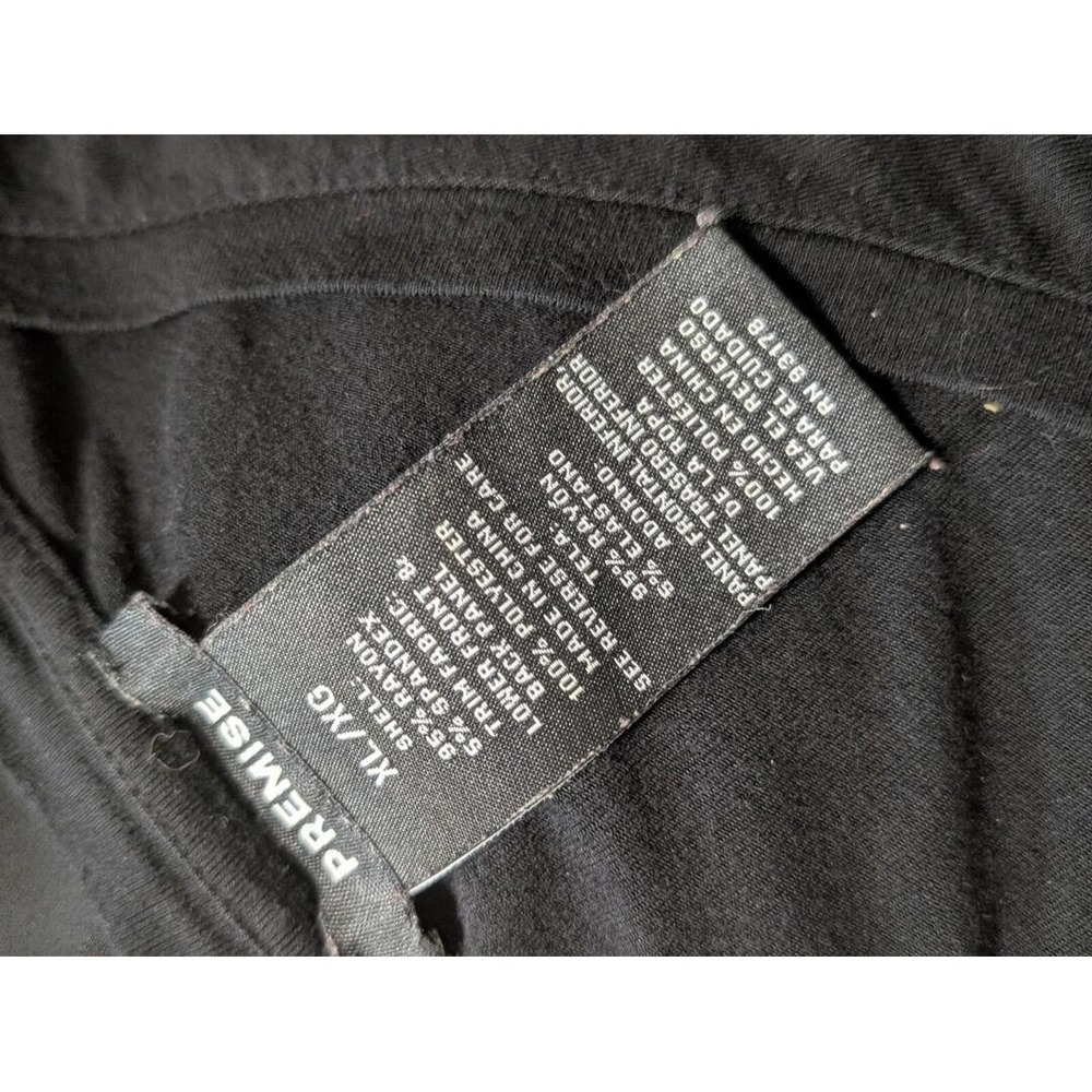 Preowned PREMISE Short Sleeve Tunic T Shirt XL Black - Picture 2 of 2